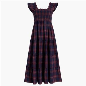 Hillhouse Nap Dress - Navy/Red Plaid